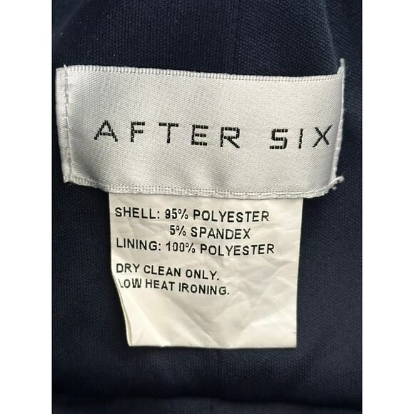 After Six NWT Midnight Blue Satin Corset Strapless Charmeuse Dress Maxi Formal 6 - Picture 5 of 9